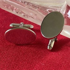 A&Z Hayward I Sterling Silver 925 Oval Cuff Links